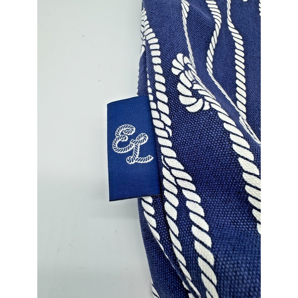 Estee Lauder Nautical Tote Bag Set of 2 – Red & Navy Rope Print Beach Bags - Picture 9 of 13